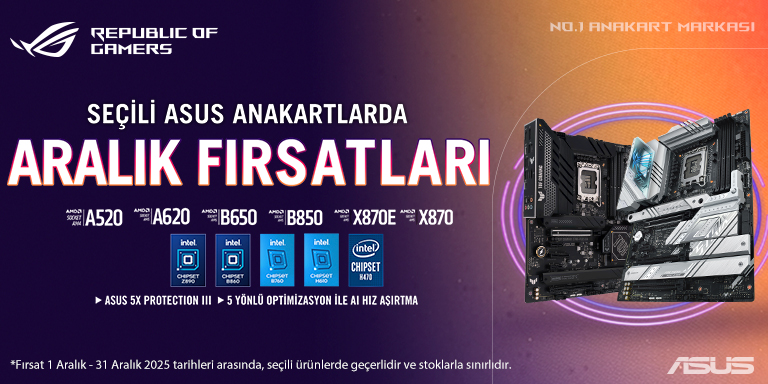 Asus Anakartlarda Aralık Fırsatları