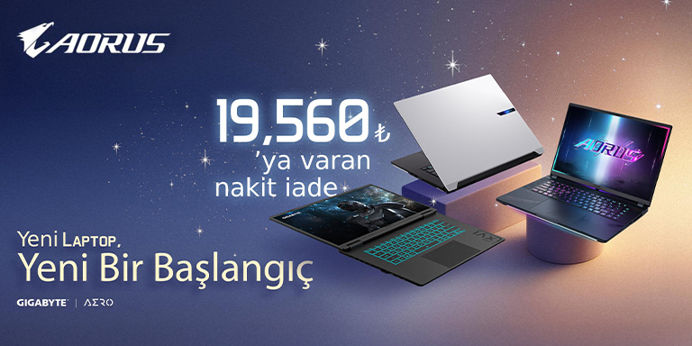 Aorus Laptop Cashback Kampanyası