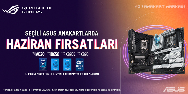 ASUS Haziran Fırsatları Anakart Sell-Out