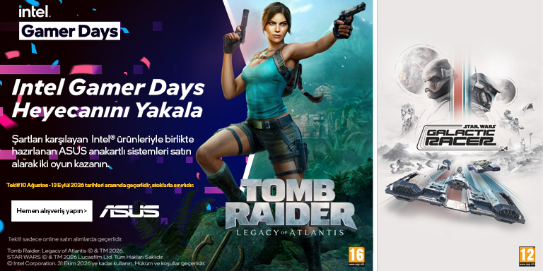Intel Gamer Days: ASUS OEM Paketlerde Oyun Hediyesi Fırsatı