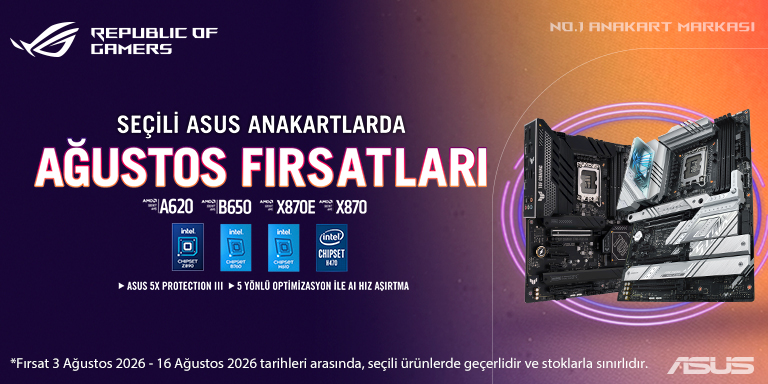 Asus anakart ağustos