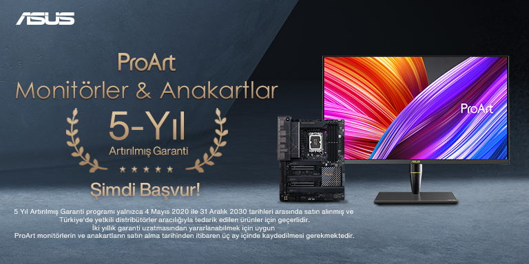 Asus ProArt Monitör ve Anakart Modelleri
