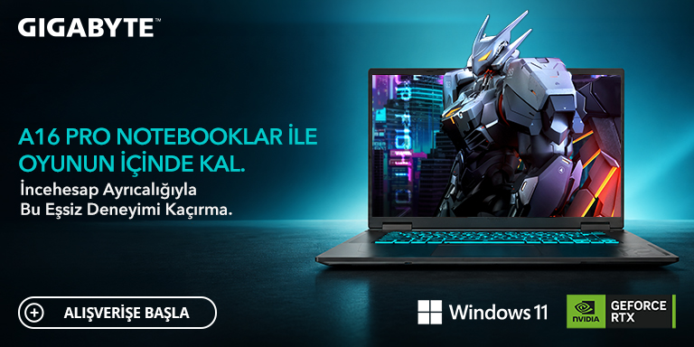 gigabyte A serisi notebook