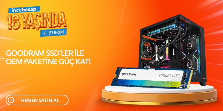 Goodram SSDli OEM Paketlerde 18. Yaş Günü Fırsatlarını Kaçırma!
