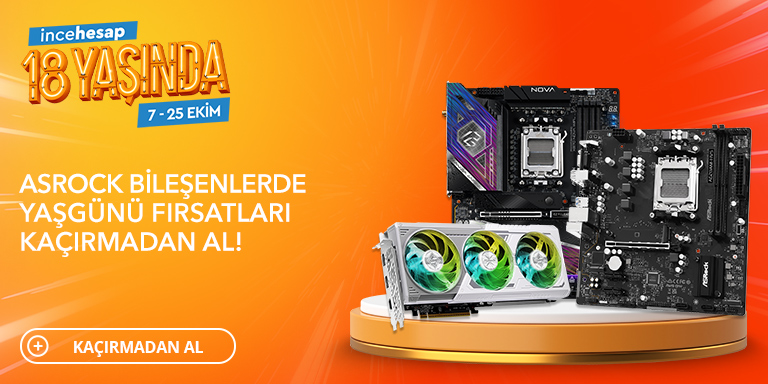 Asrock Bileşenlerde 18. Yaş Günü Fırsatlarını Kaçırma!