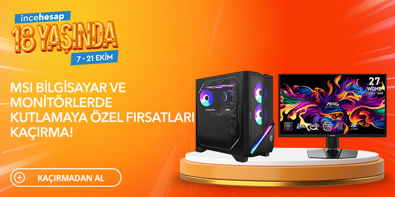 18. Yıl MSI Bilgisayar ve Monitörler