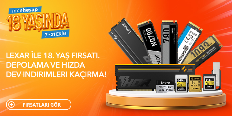 18. Yıl Lexar Ürünleri