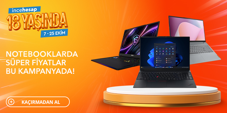 Notebooklarda 18. Yaş Günü Fırsatlarını Kaçırma!
