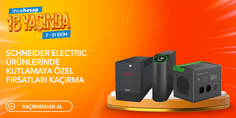 Schneider ve APC Ürünlerinde 18. Yaş Günü Fırsatlarını Kaçırma!