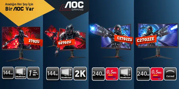 AOC Gaming Monitör Kampanyası