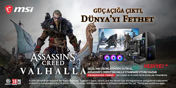 MSI Assassin's Creed Valhalla Kampanyası