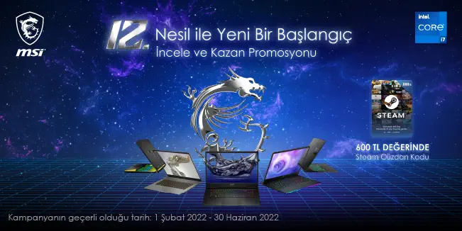 MSI 12. Nesil İle Yeni Bir Başlangıç