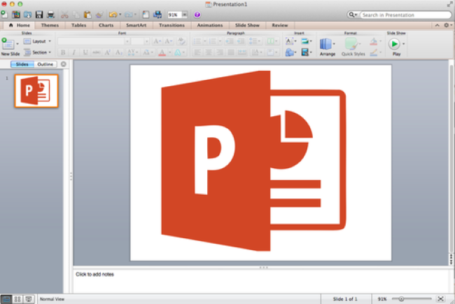 Powerpoint uygulamasının giriş kısmı 