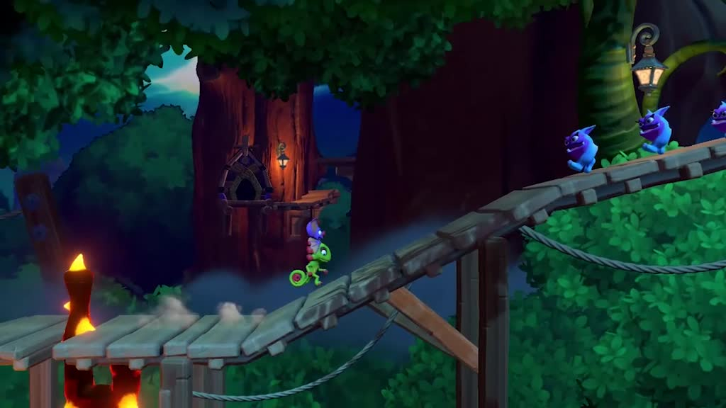 Yooka-Laylee And The Impossible Lair oyunundan bir kısım