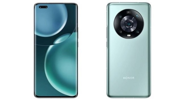 Honor Magic 4 modelinin ön ve arka kısmı