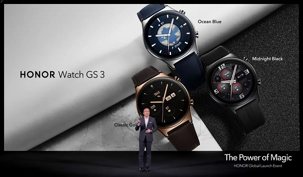 farklı renk seçeneklerine sahip HONOR Watch GS 3 modelleri