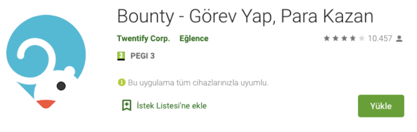 Bounty’ uygulaması