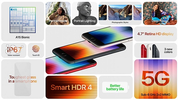 iPhone SE 2022 teknik özellikleri