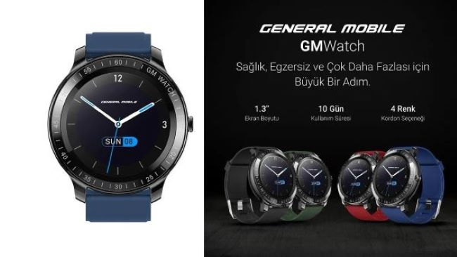 General Mobile markasının ilk akıllı saati olan GM Watch