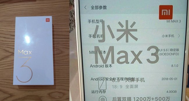 Xiaomi Mi Max 3\'ten Yeni Sızıntı