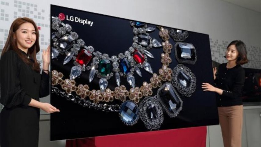 LG Dünyanın En Büyük 8K OLED TV'sini Piyasaya Sürdü