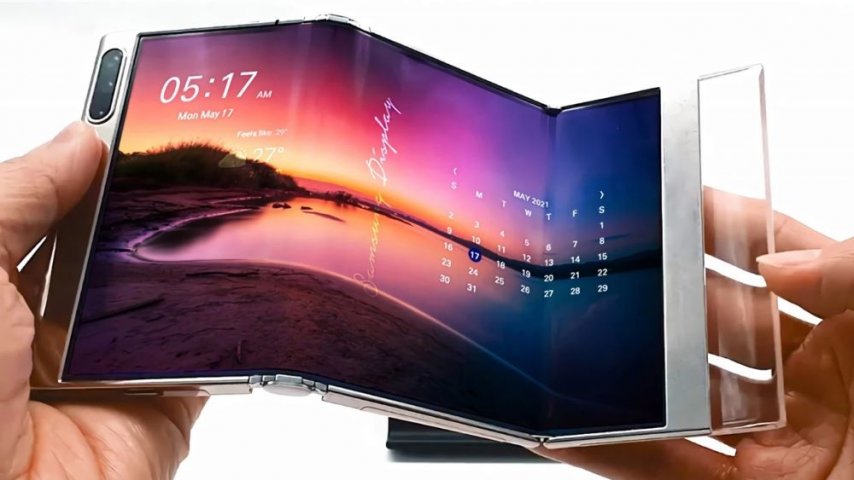 Samsung’dan Yuvarlanan Ekranlı Telefon