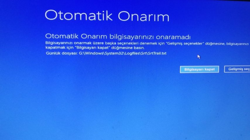 Otomatik Onarım Hatası Kesin Çözümü!