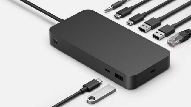 Microsoft, USB Type-C bağlantılı Surface Thunderbolt 4 Dock'u tanıttı