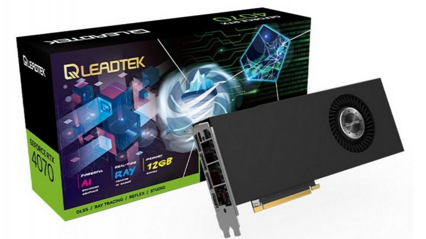Leadtek, GeForce RTX 4070'in türbinli modelini tanıttı