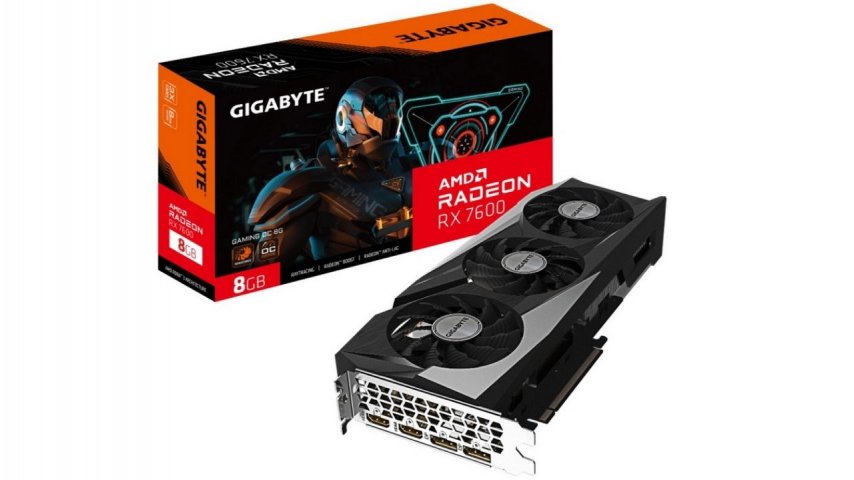 Gigabyte, 3 fanlı ve hız aşırtmalı Radeon RX 7600 Gaming'i tanıttı
