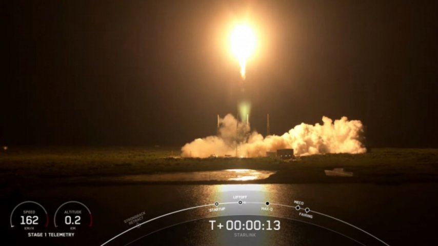 SpaceX, son 54 Starlink V1.5 uydusunu yörüngeye gönderdi