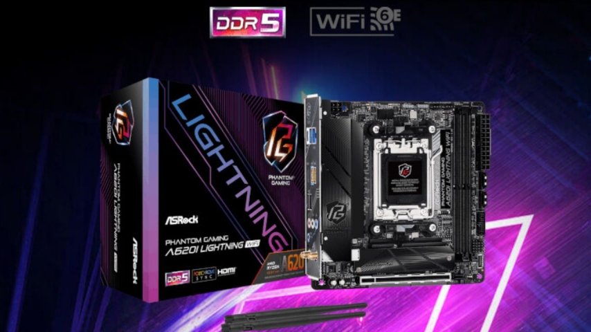 ASRock, DDR5-7200 Desteğine Sahip B650I ve A620I Lightning Mini-ITX Anakartlarını Tanıtıyor