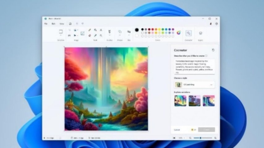 Şaşırmaya devam: Paint artık AI destekli oldu
