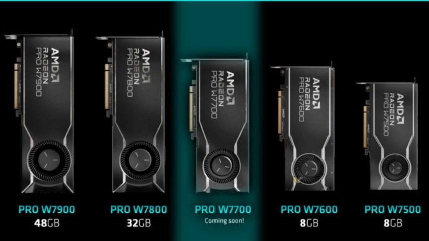 AMD, profesyoneller için Radeon PRO W7700 ekran kartını tanıtıyor