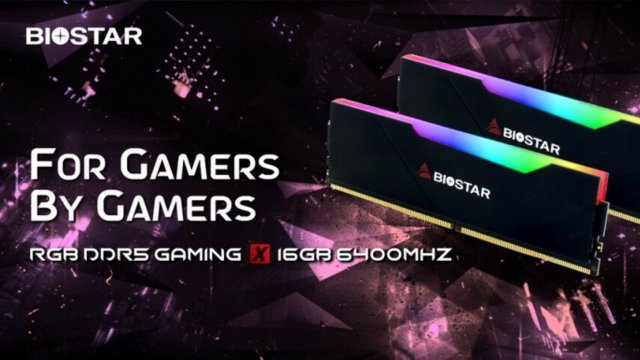 Biostar'ın yeni RAM modelleri tanıtıldı : RGB DDR5 GAMING X