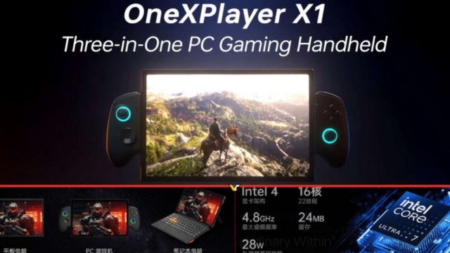 Meteor Lake işlemcili taşınabilir oyun konsolu OneXplayer X1'in fiyatı açıklandı