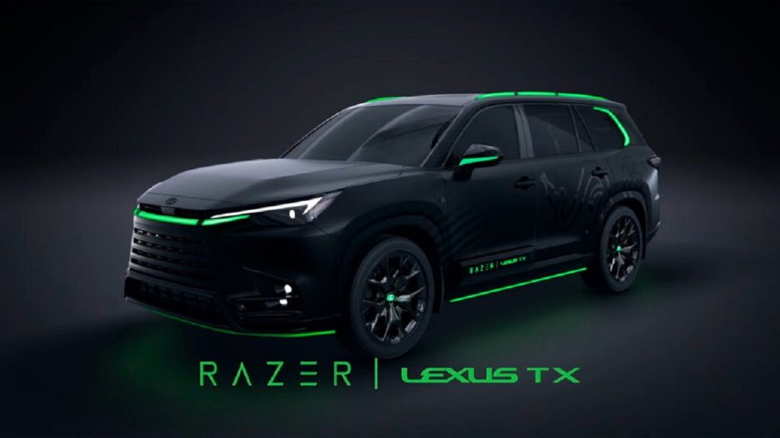 Razer ve Lexus'tan RGB'li Oyuncu Otomobili Lexus TX Tanıtıldı!