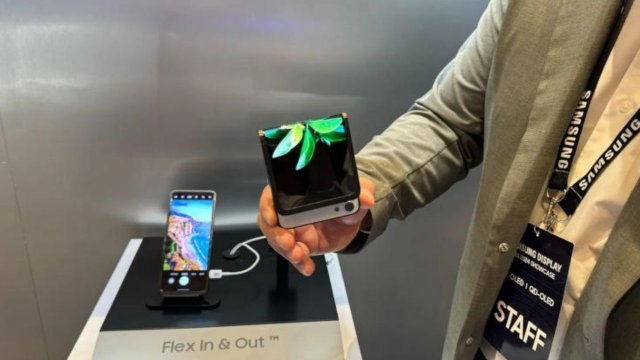 Samsung, içe ve dışa katlanabilen telefonu Flex In & Out Flip'i tanıttı