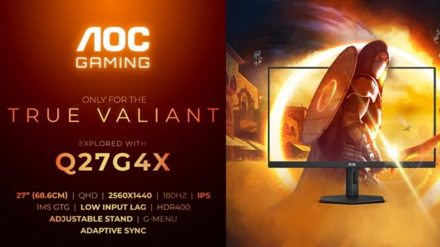 AOC, AGON Gaming Q27G4X oyun monitörünü tanıttı