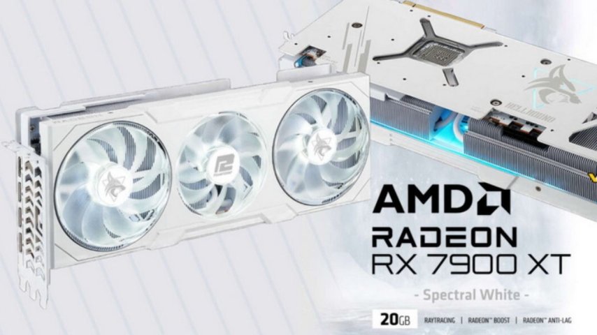PowerColor'un yeni ekran kartı Radeon RX 7900 XT Hellhound Spectral White Edition tanıtıldı