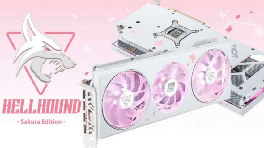 PowerColor Radeon RX 7800 XT Hellhound Sakura ekran kartları tanıtıldı