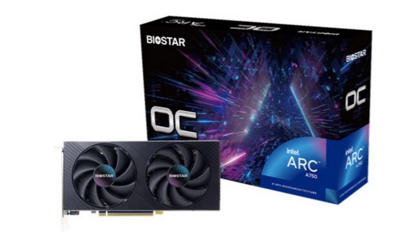 Biostar,  Intel Arc A750 OC ekran kartını tanıttı