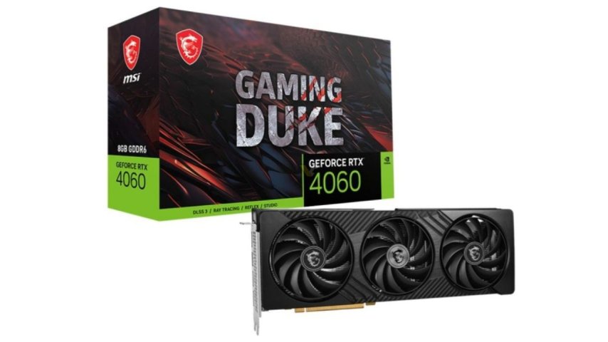 MSI, GeForce RTX 4060 Gaming Duke 3X ekran kartını tanıttı