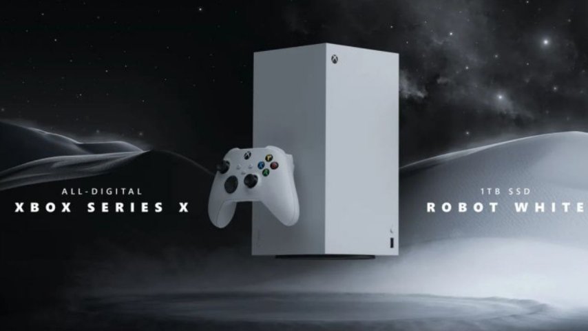 Microsoft, Xbox Series X'in optik sürücüsü olmayan beyaz modelini tanıttı