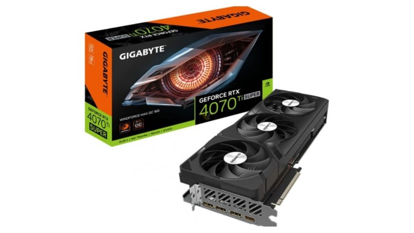 Gigabyte, GeForce RTX 4070 Ti SUPER Windforce MAX ekran kartını tanıttı