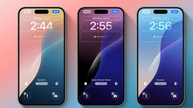 Apple, iOS 18 ile rengi değişen duvar kağıtları özelliğini getiriyor