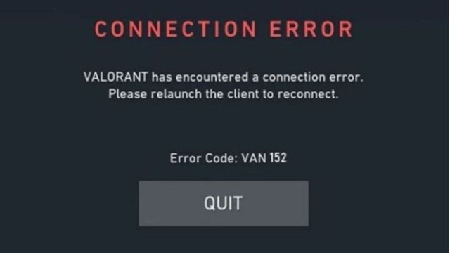 VALORANT VAN 152 Hatası Nedir, Nasıl Çözülür