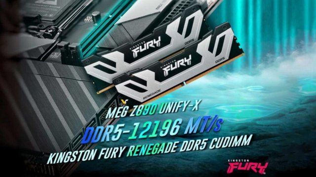 MSI ve Kingston, 12.196 MT/s'lik yeni DDR5 hız aşırtma rekoru kırdı