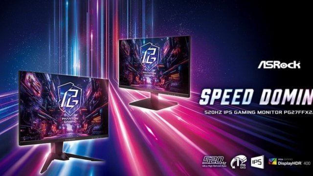 ASRock, 520 Hz yenileme hızına sahip ikiz monitör tanıttı