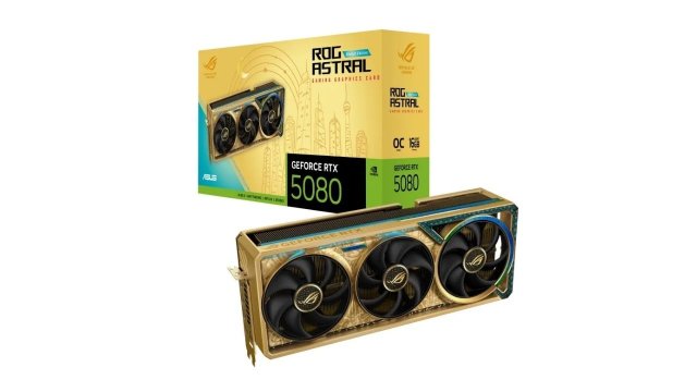 ASUS ROG Astral RTX 5080 Dhahab Core Edition ekran kartını tanıttı